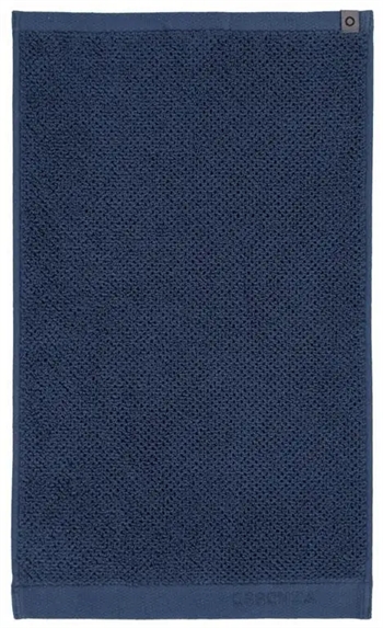 Billede af Essenza håndklæde - 50x100 cm - Blå - 100% økologisk bomuld - Connect uni bløde håndklæder